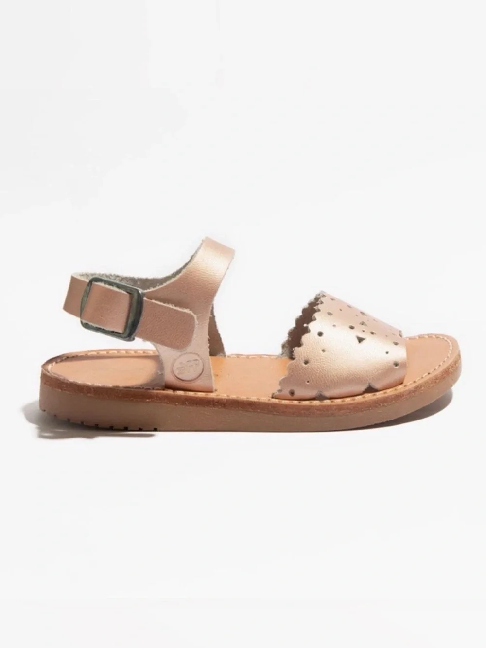 5💕 Freshly Picked Rose Gold Laguna Toddler Sandal Soft Leather Metallic Pink